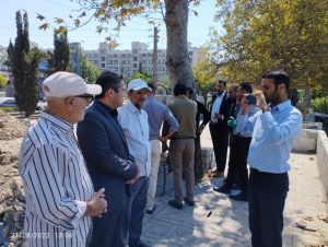 بازدید ریئس و اعضای محترم شورای اسلامی شهر از ساختمان در حال ساخت خانه مهر